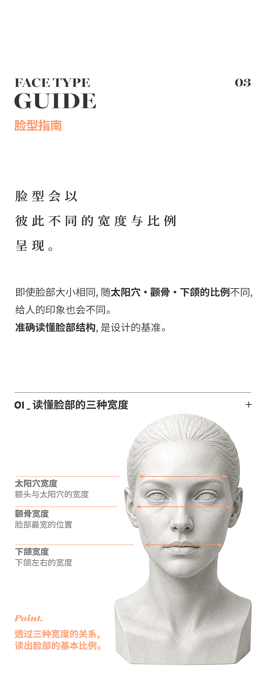 太阳穴颧骨下颌三种宽度分析