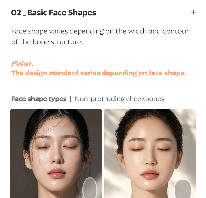 Three widths that define facial proportions