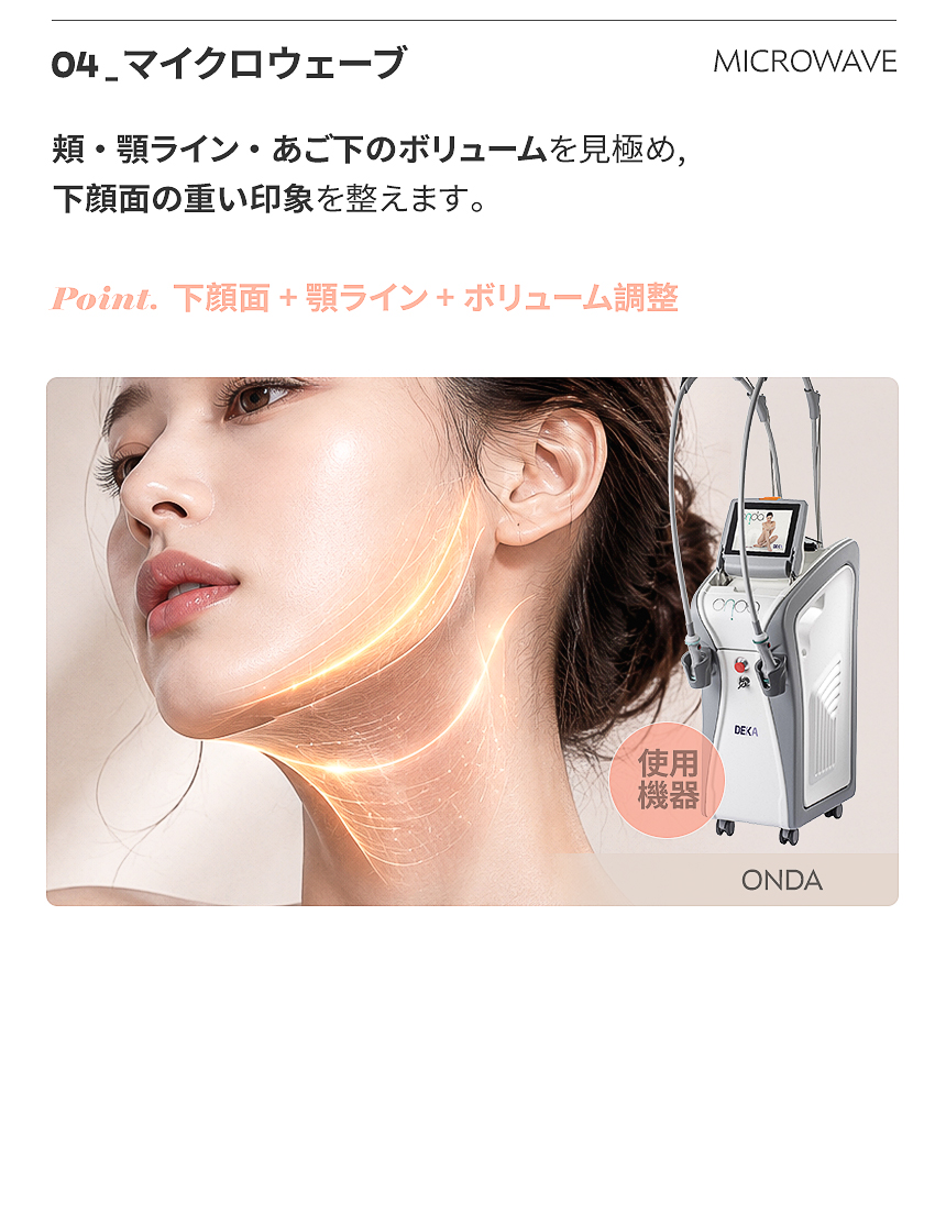 Point. 下顔面 + 顎ライン + ボリューム調整
