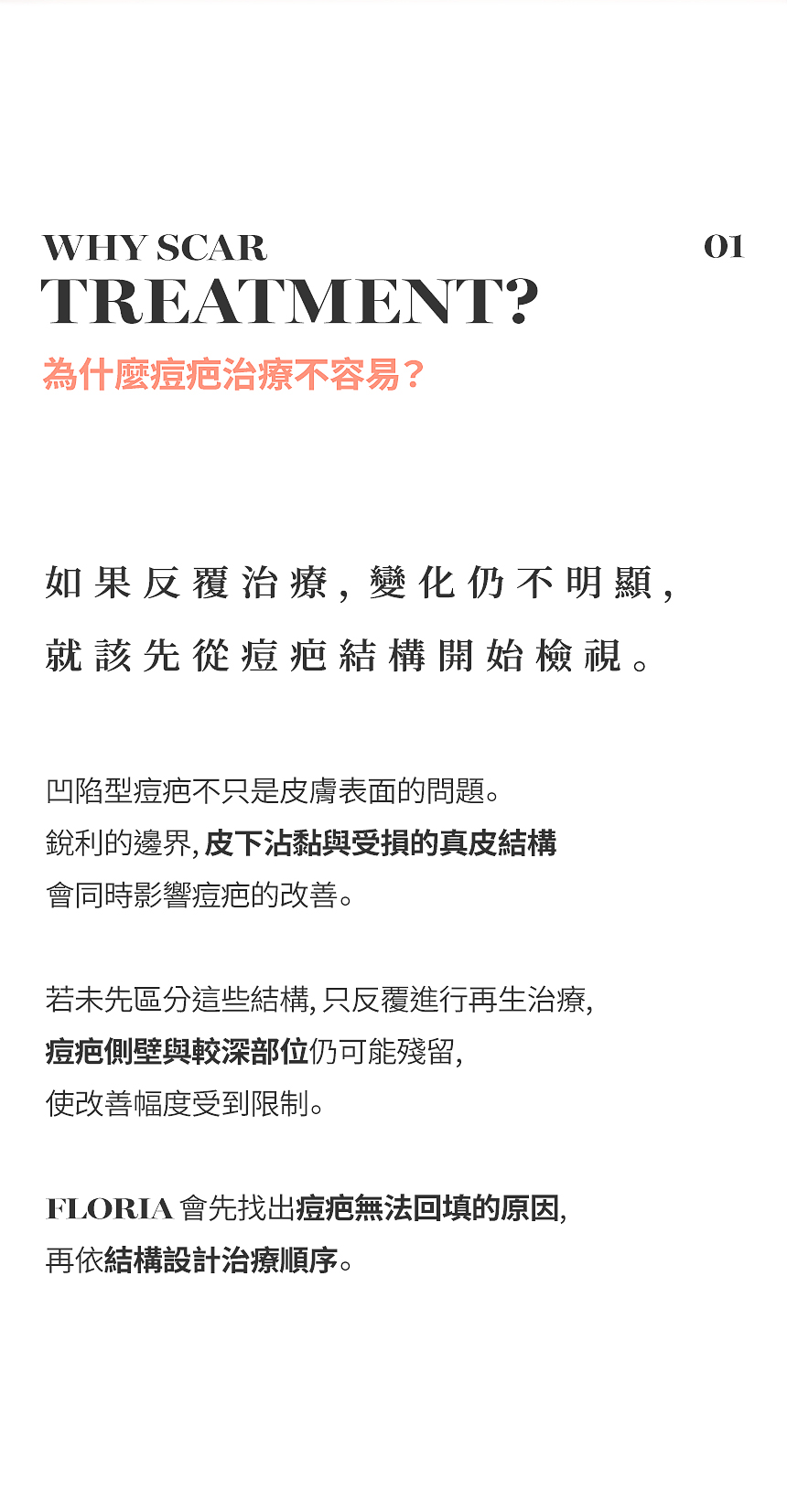 痘疤治療困難原因與痘疤結構分析